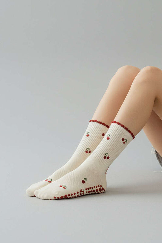 Patterned Pilates Socks Assorted 5