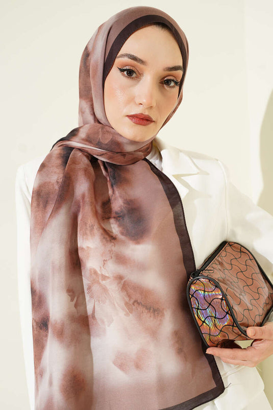 Patterned Soft Coffee Series Scarf Assorted 5