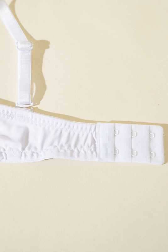 Soutien-gorge rembourré sans bretelles blanc