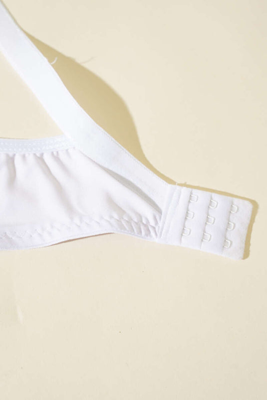 Non-padded, Non-wired, Sponge Bra White