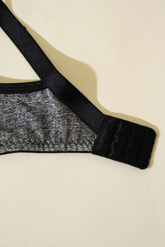 Soutien-gorge en éponge sans rembourrage ni armatures, gris