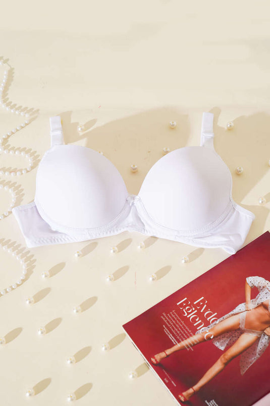Unpadded Large Bra White