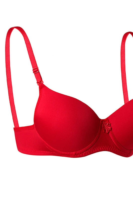 Unpadded Micro Bra Red