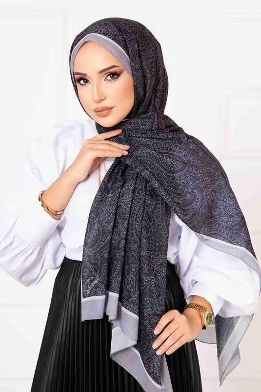 Digital Print Cotton Shawl -4