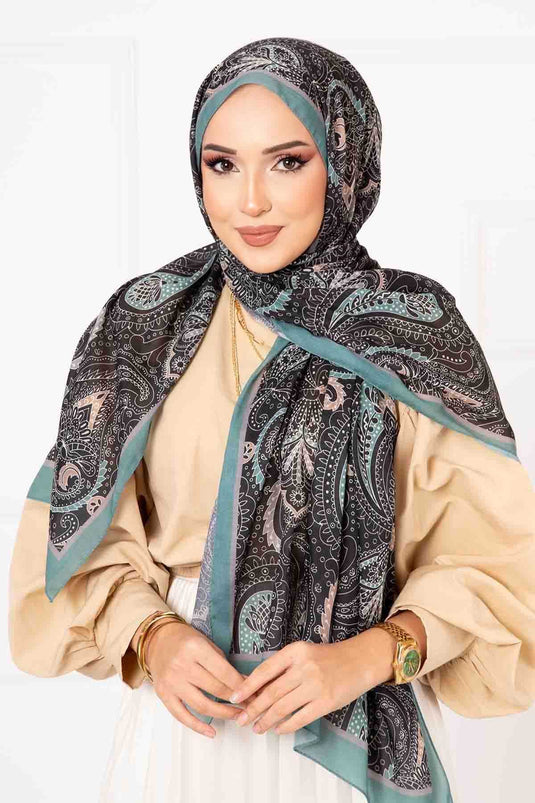 Digital Print Cotton Shawl -5