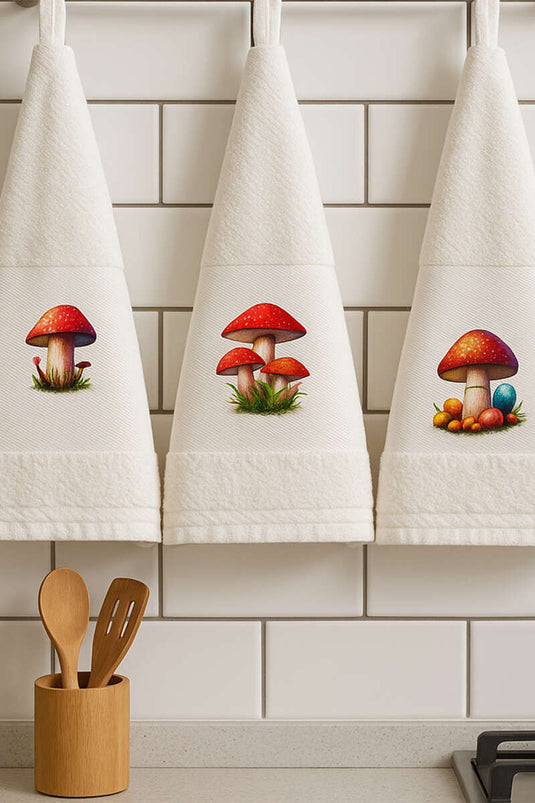Digitally Printed 3-Piece Kitchen Towel Set (Assorted 2)