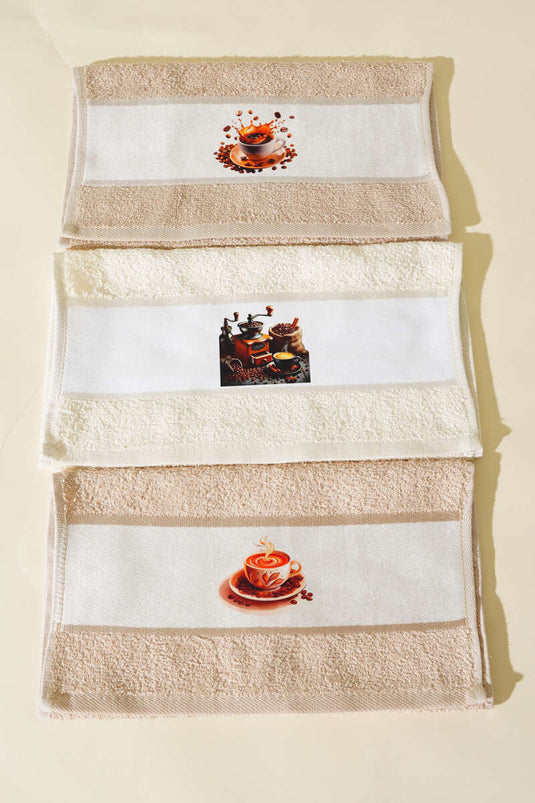 Digitally Printed 3-Piece Kitchen Towel Set (Assorted 4)