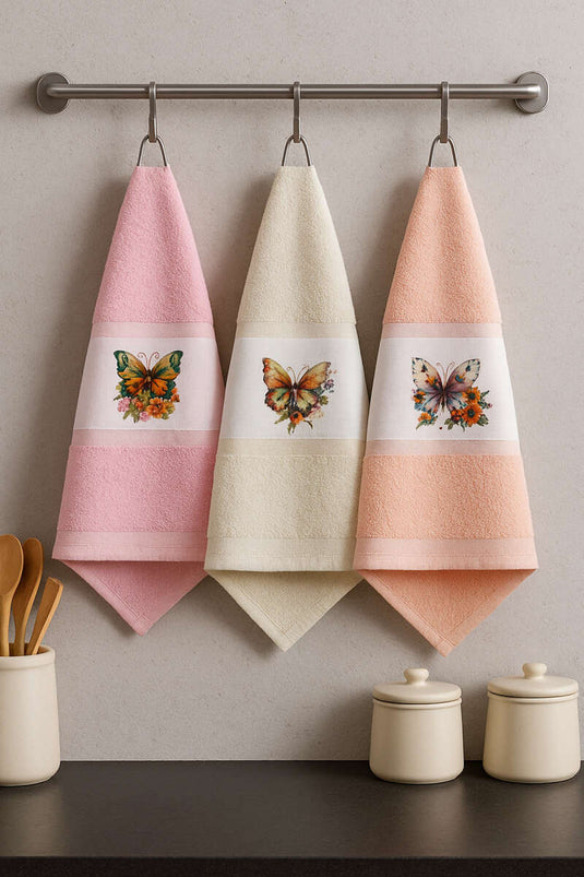 طقم مناشف مطبخ مطبوع رقميًا مكون من 3 قطع، متنوع (7)