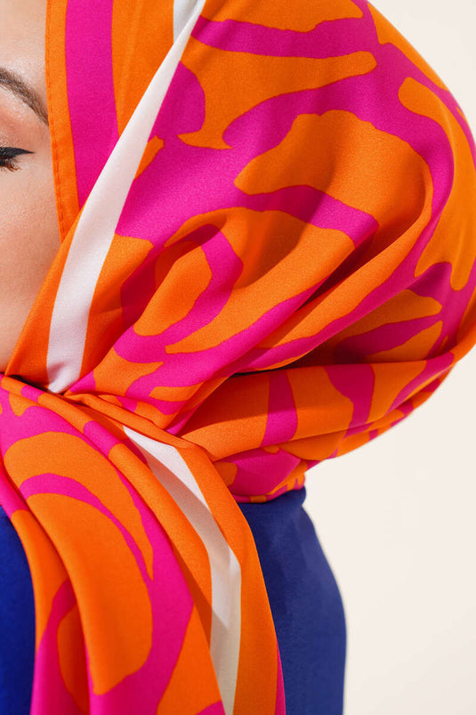 Digital Medina Shawl Orange