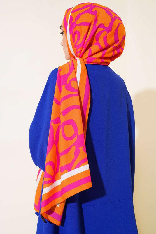 Digital Medina Shawl Orange