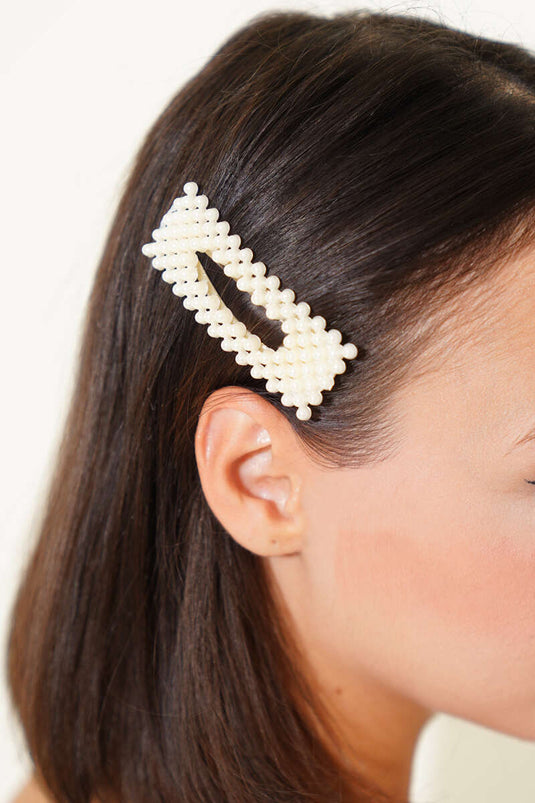 Rectangular Pearl Snap Clasp Pearl