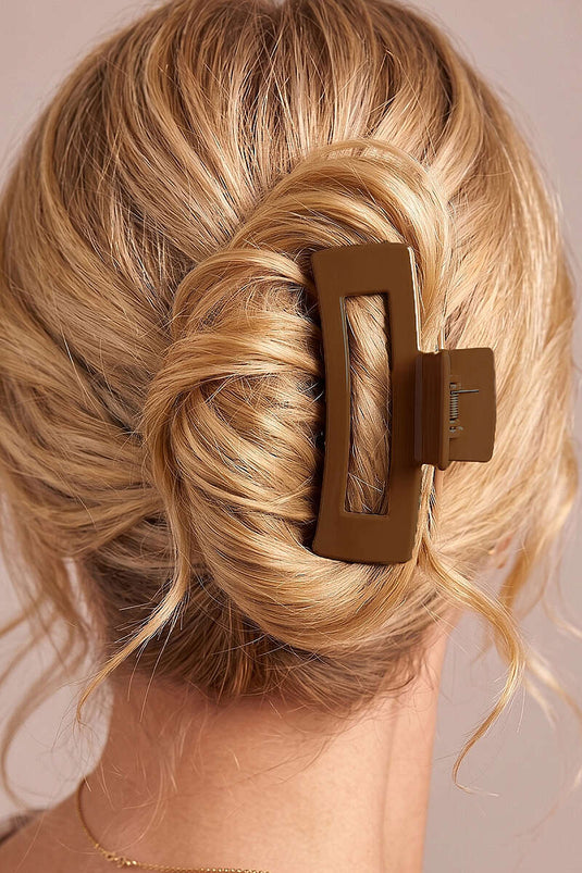 Rectangular Clip Brown