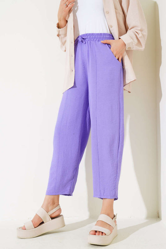 Pantalon Ayrobin Surpiqué Lilas