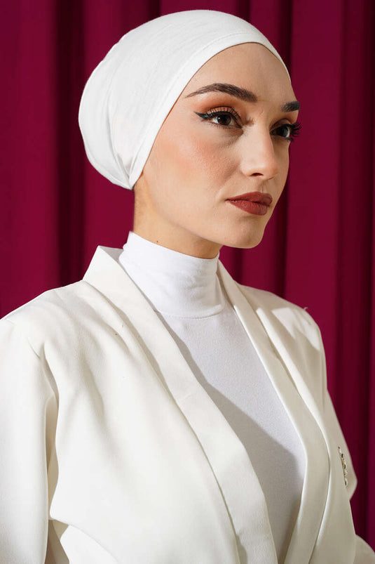 Dikişli Basic Bone Ekru