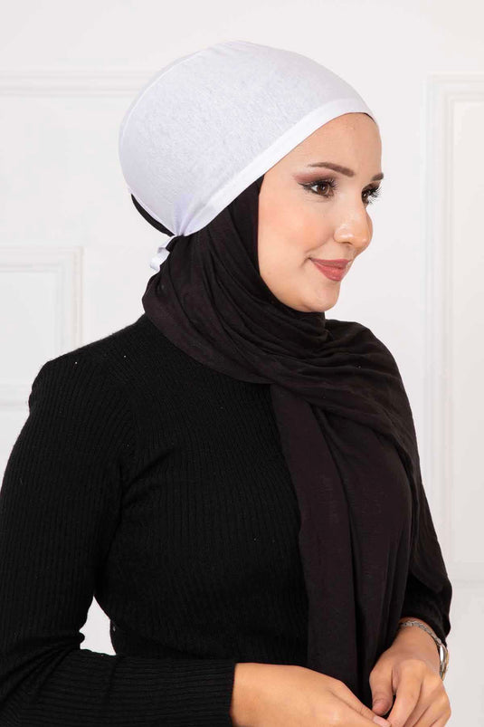 Stitched Bonnet White