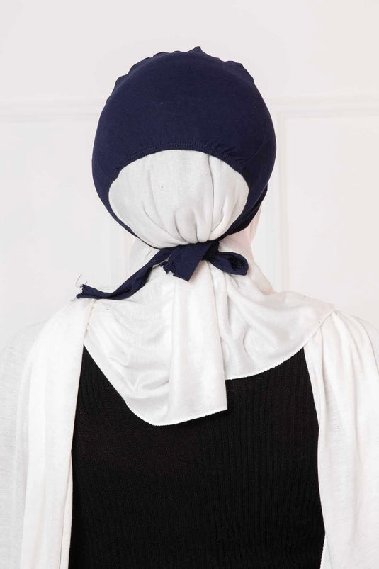 Bonnet Surpiqué Bleu Marine