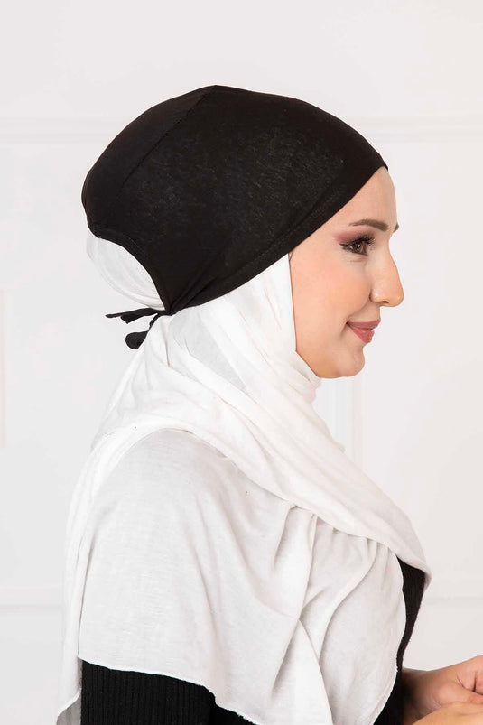 Stitched Bonnet Black