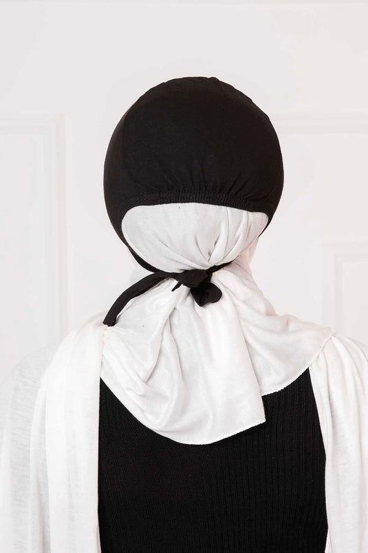 Stitched Bonnet Black