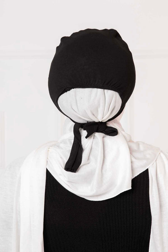 Bonnet sans couture noir