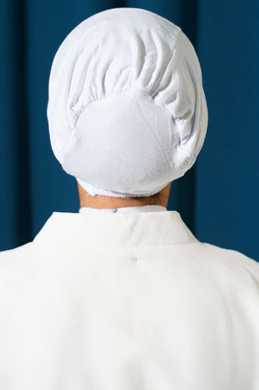 Dikişsiz Geçirmeli Bone Beyaz