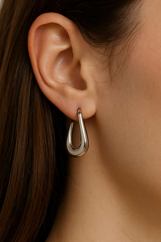 Volledig bolvormige oorringen in zilver