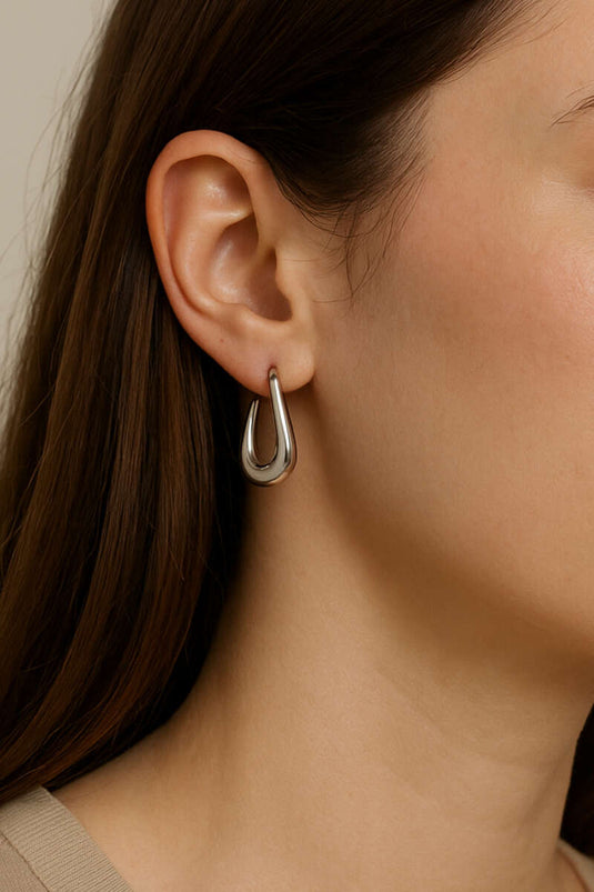 Volledig bolvormige oorringen in zilver