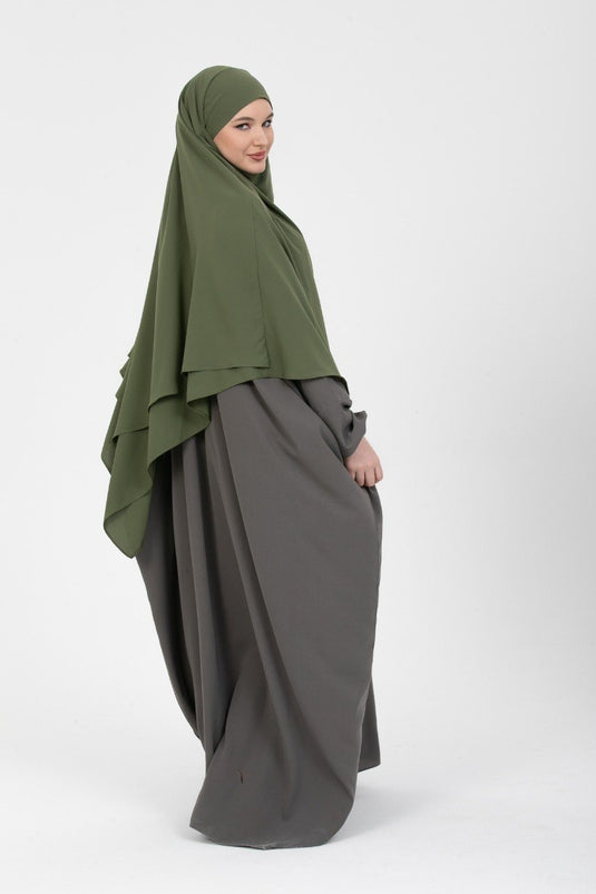 Khimar double en soie de Médina