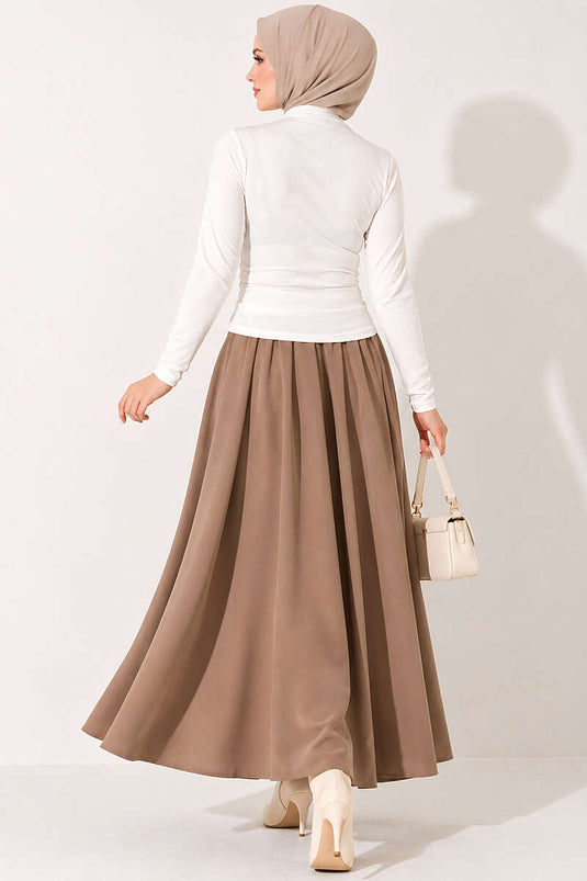 Sandy Drapeli Ecru Blouse