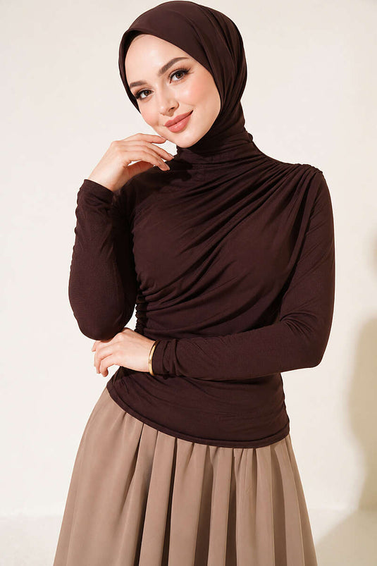 Sandy Blouse In Koffietint