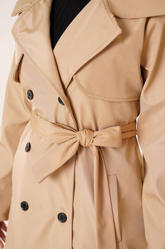 Trench Boutonné Camel