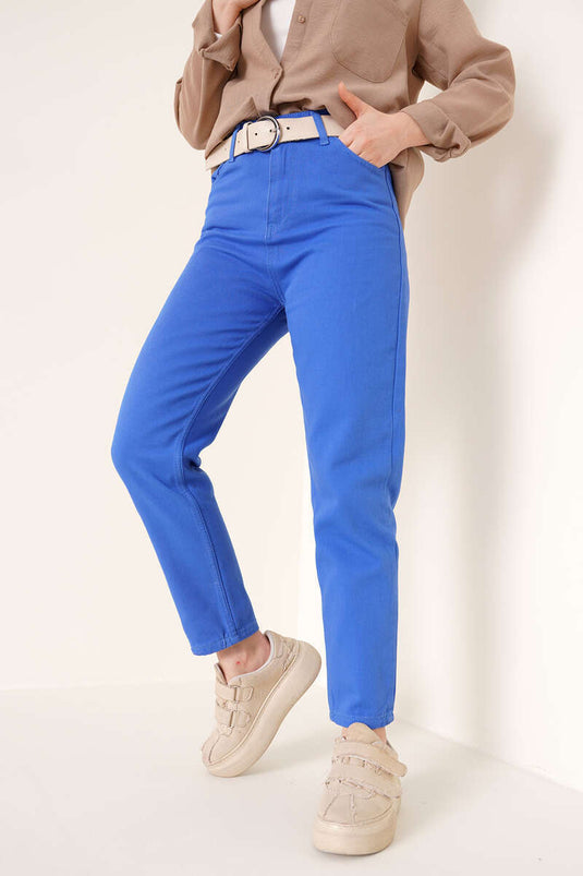 Straight Leg Boyfriend Trousers