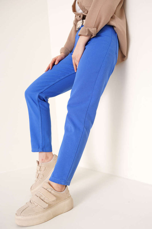 Straight Leg Boyfriend Trousers