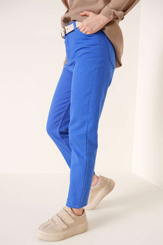 Straight Leg Boyfriend Trousers