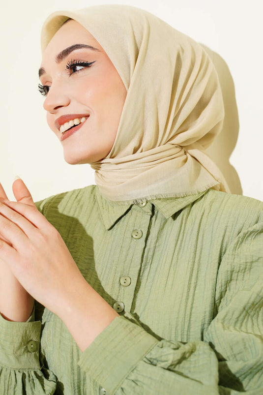 وشاح قطني دوز فلامو شامبانيا