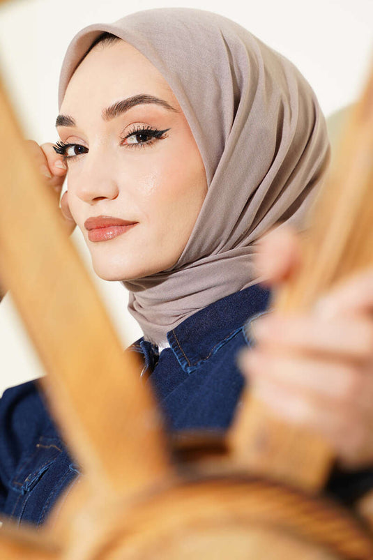 وشاح قطن دوز فلامو بلون فيزون