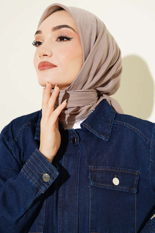 وشاح قطن دوز فلامو بلون فيزون