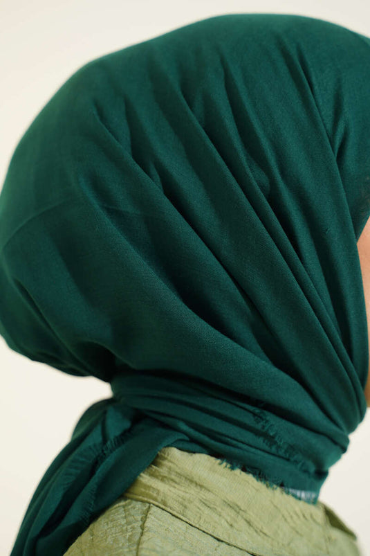 وشاح قطني فلّامو سادة زمردي
