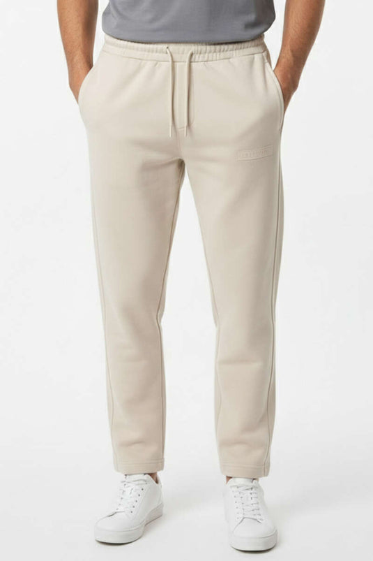 Straight-Leg Printed Men's Sweatpants Bone