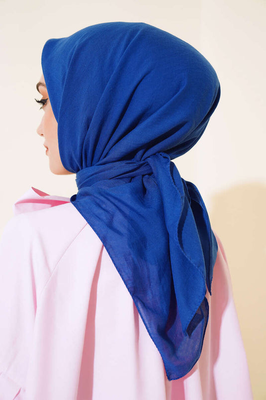 Plain Cotton Scarf Indigo