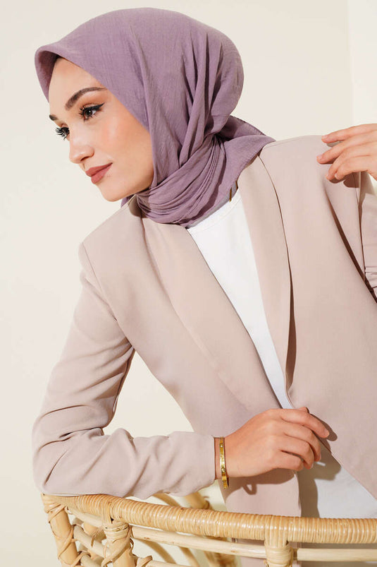 Plain Cotton Scarf Lilac