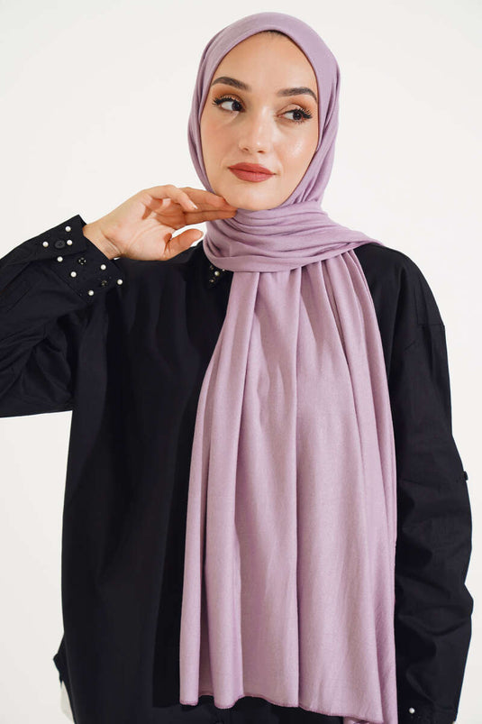 Düz Penye Şal Lila