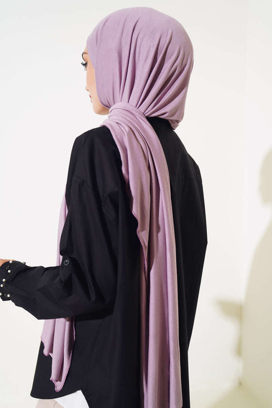 Düz Penye Şal Lila