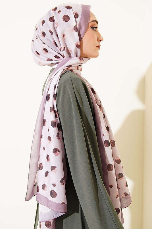 Foulard à motif pois Ebruli couleur vison