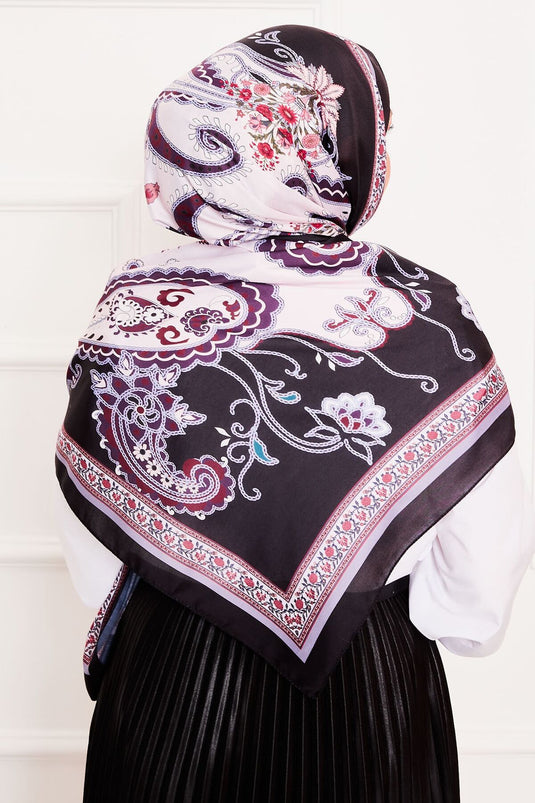 Efsun Pattern Soft Shawl -7