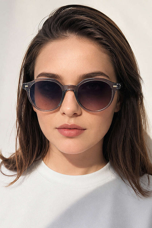 Occhiali Da Sole Rotondi Efsun Donna Blu Navy