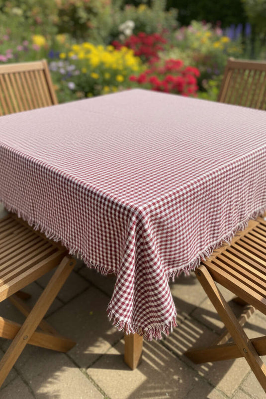 Ekoseli Tablecloth Red