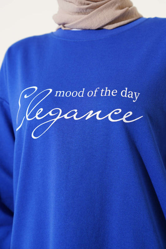 تونيك أنيق مطبوع بخيطين ساكسفون