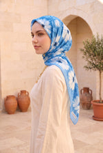 Série De Foulards À Motif Floral Élite Bleu Bébé