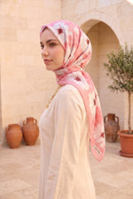 Série De Foulards Roses À Motif Floral Élégant