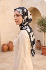 Série De Foulards À Motifs Floraux Elite Noir